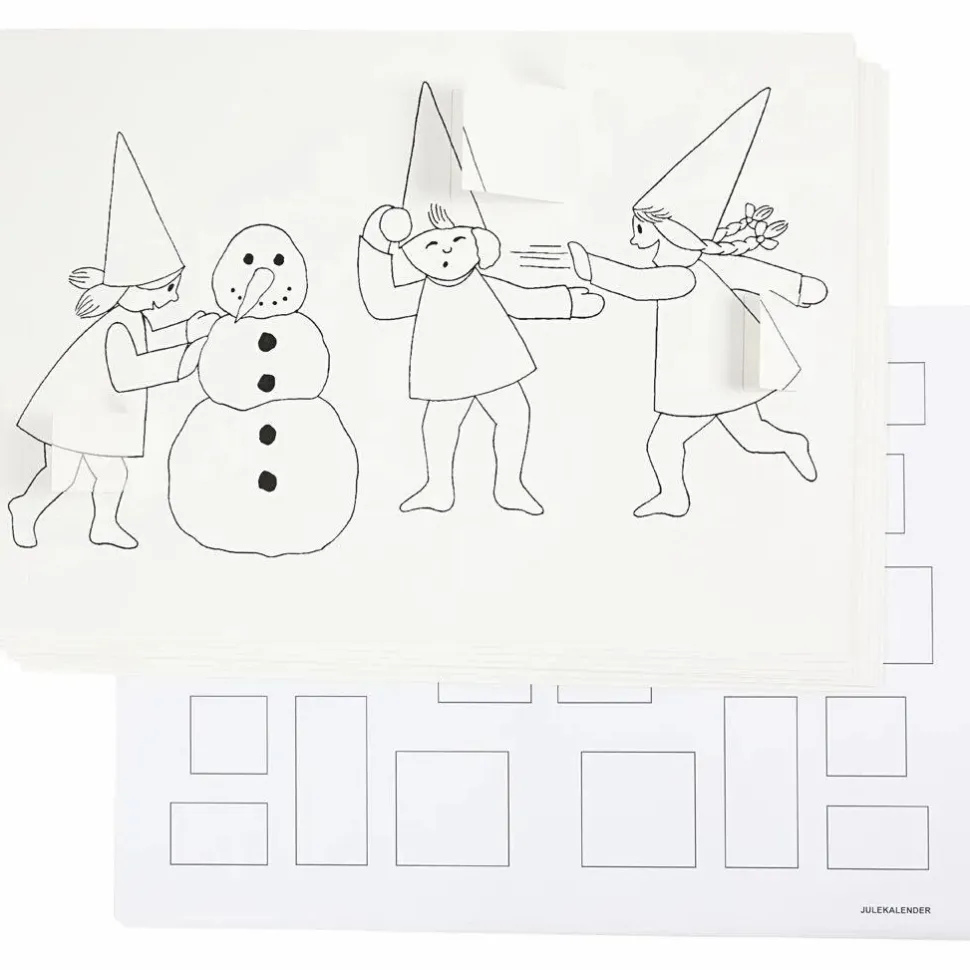 Lav selv julekalender (sneboldkamp), 30 stk