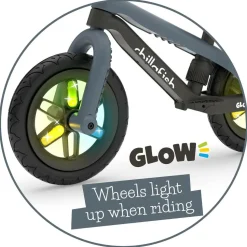 Løbecykel BMXie GLOW - Antracit (2-5 år)
