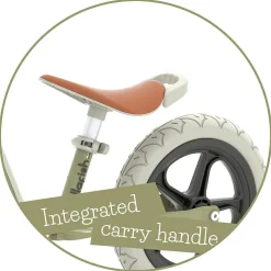 Løbecykel Charlie LUX  - Oliven (2-5 år)