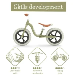 Løbecykel Charlie LUX  - Oliven (2-5 år)