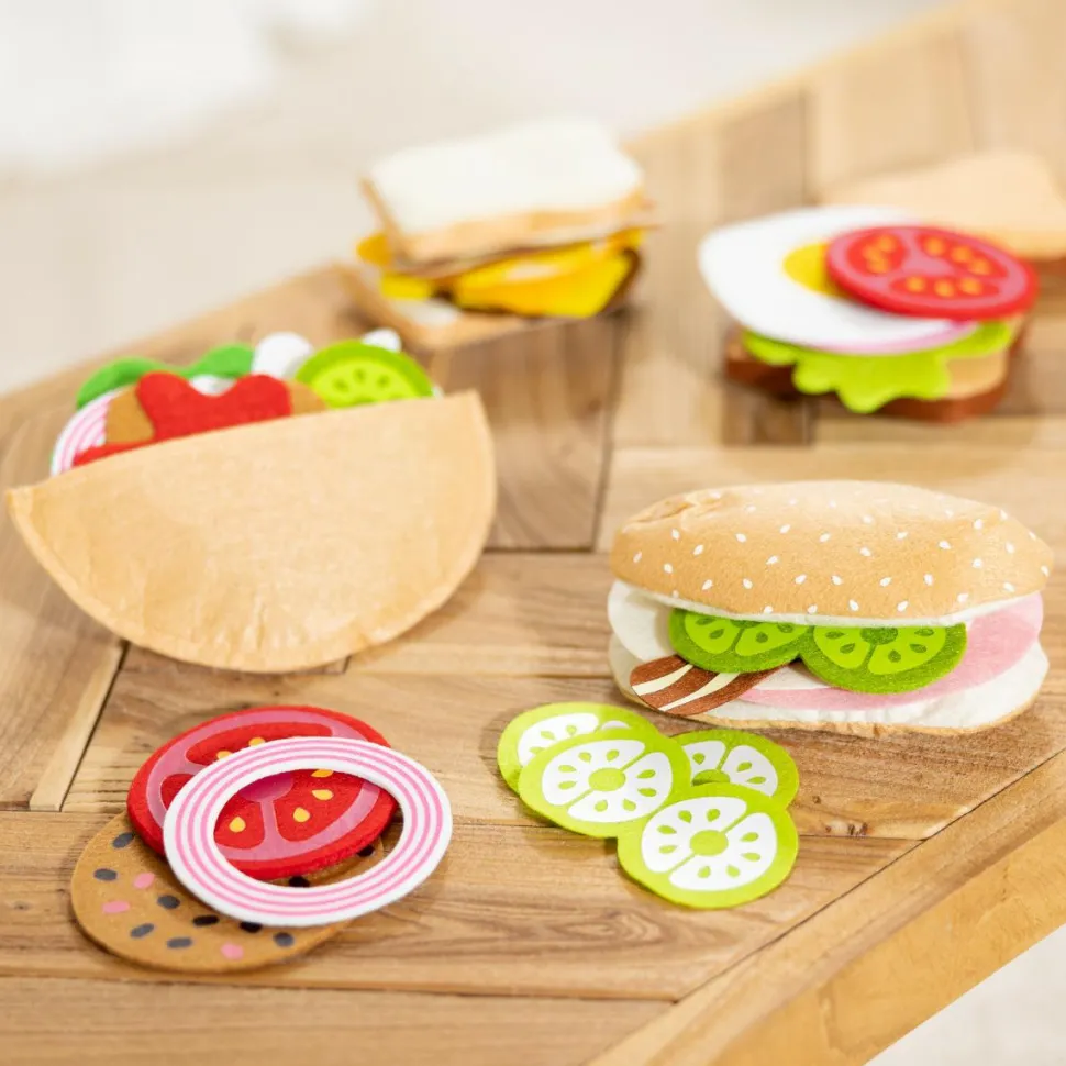 Legemad - Sandwich af filt, 33 dele