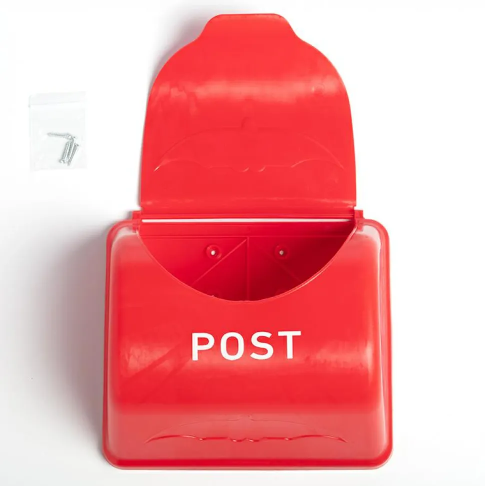 Legeplads postkasse - Rød