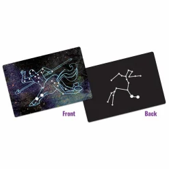 Lær stjernebilleder - Plakat + kort, 54 stk