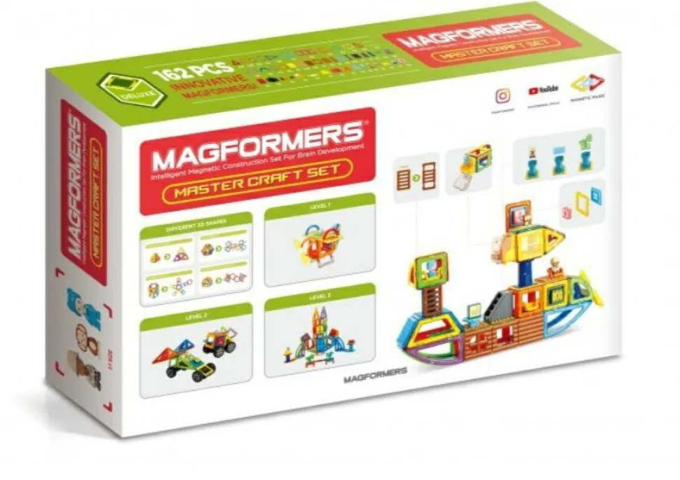 Magformers 162 stk - Master Craft