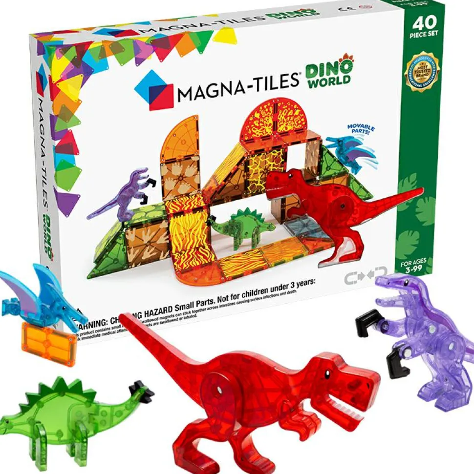 Magna-Tiles | Dino World, 40 stk