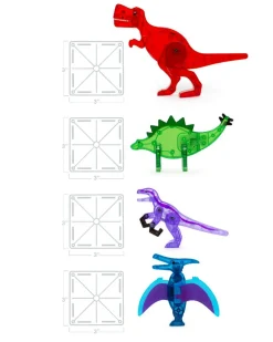 Magna-Tiles | Dino World, 40 stk