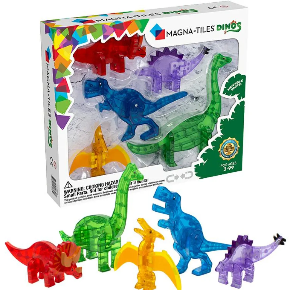 Magna-Tiles | Dinosaurer, 5 stk