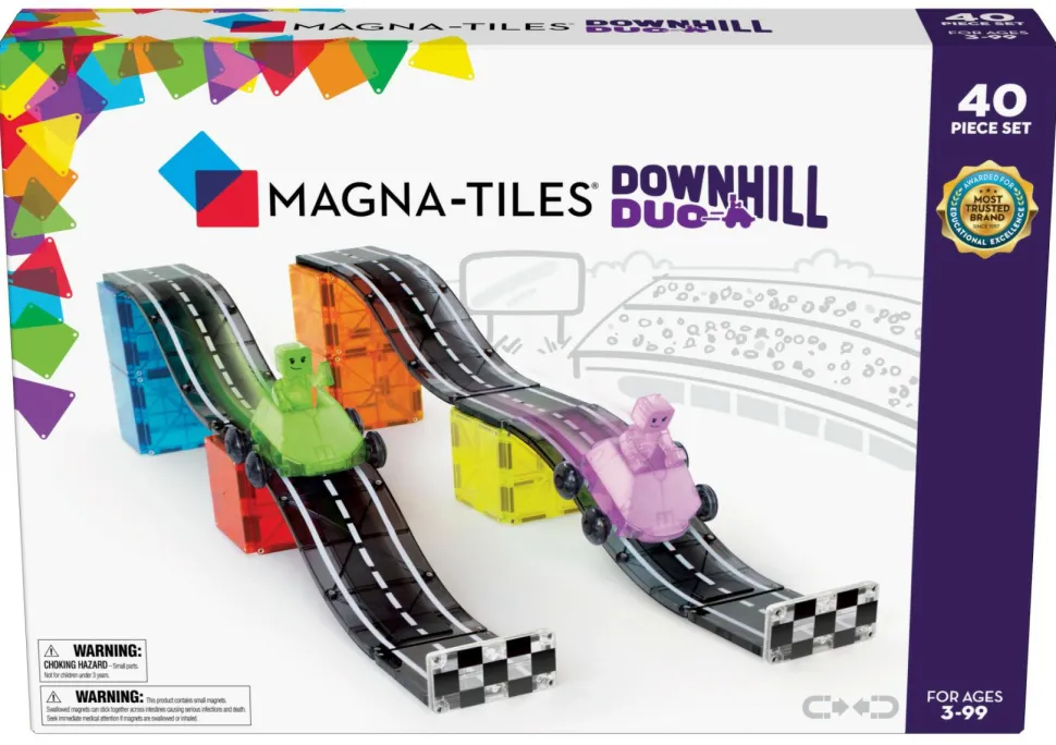 Magna-Tiles | Downhill Duo, 40 dele