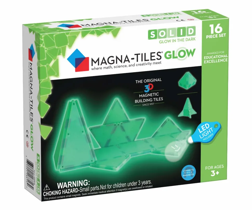 Magna-Tiles | Glow in the dark 16 stk.