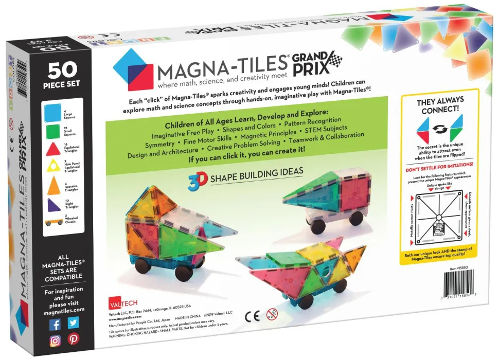 Magna-Tiles | Grand Prix 50 stk.