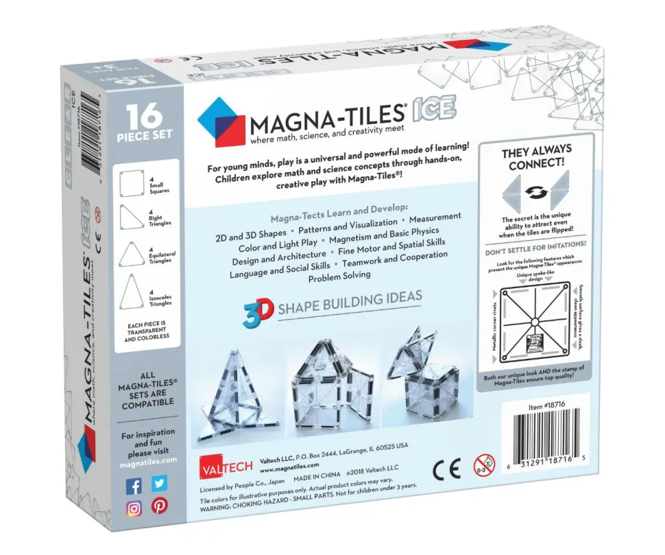Magna-Tiles | Ice 16 stk.