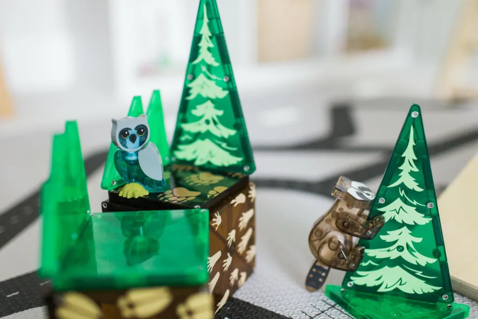 Magna-Tiles | Livet i skoven, 25 stk