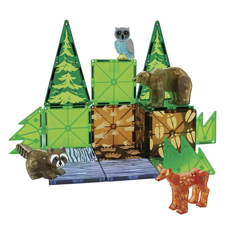 Magna-Tiles | Livet i skoven, 25 stk