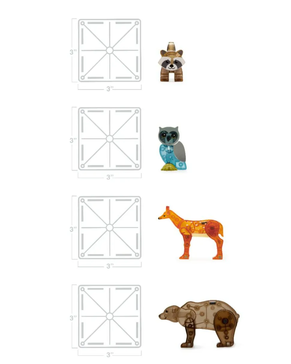 Magna-Tiles | Livet i skoven, 25 stk