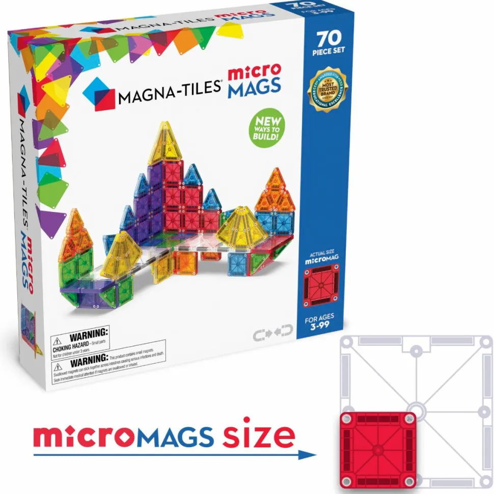 Magna-Tiles | microMAGS Deluxe, 70 stk
