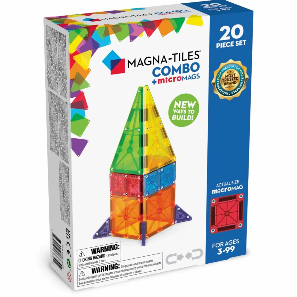 Magna-Tiles | microMAGS kombi, 20 stk