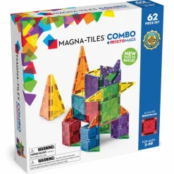 Magna-Tiles | microMAGS kombi, 62 stk