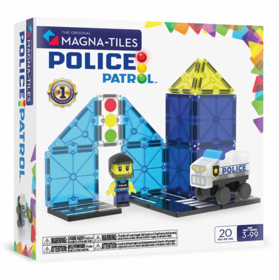 Magna-Tiles | Politipatrulje, 20 stk