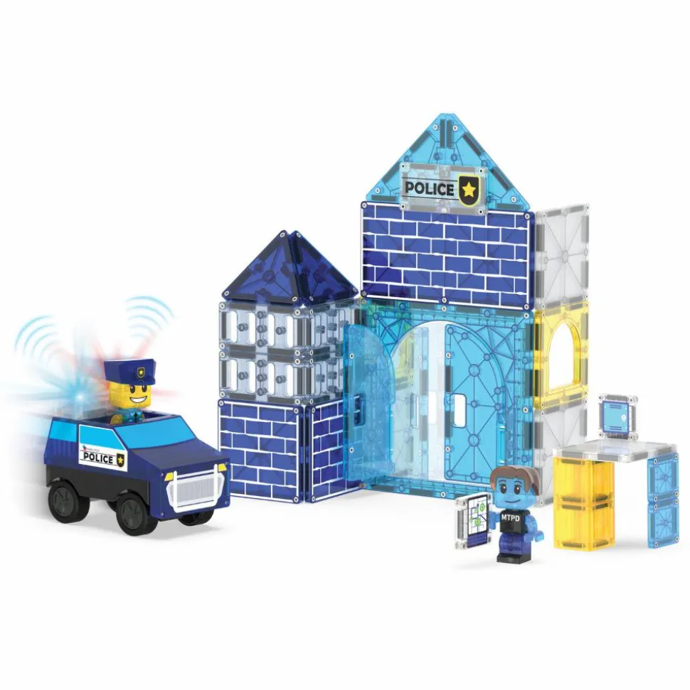 Magna-Tiles | Politistation, 36 stk