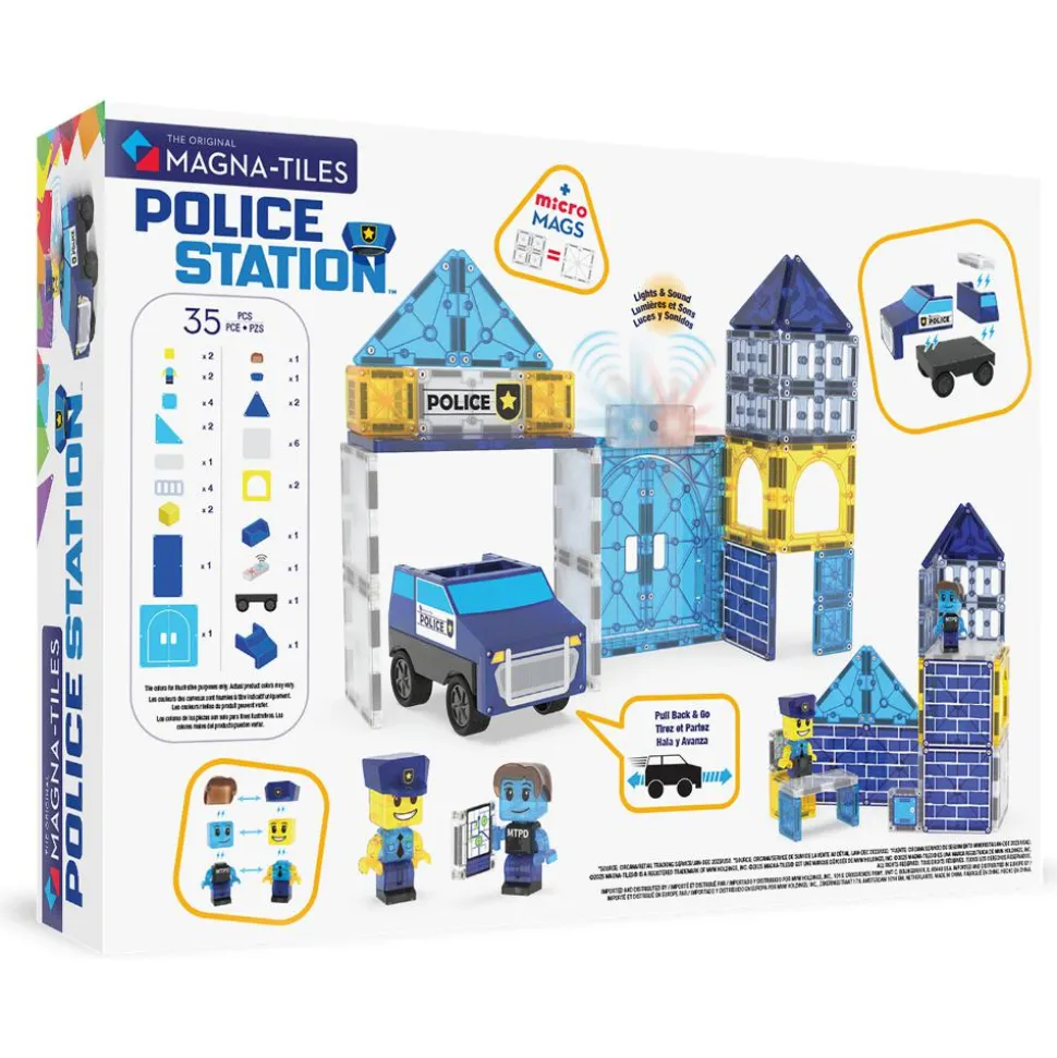 Magna-Tiles | Politistation, 36 stk