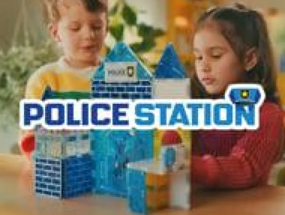 Magna-Tiles | Politistation, 36 stk