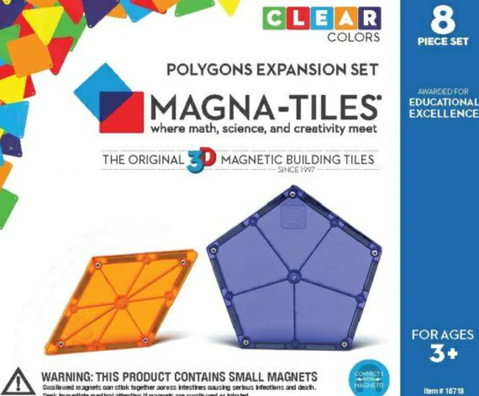 Magna-Tiles | Polygoner 8 stk.