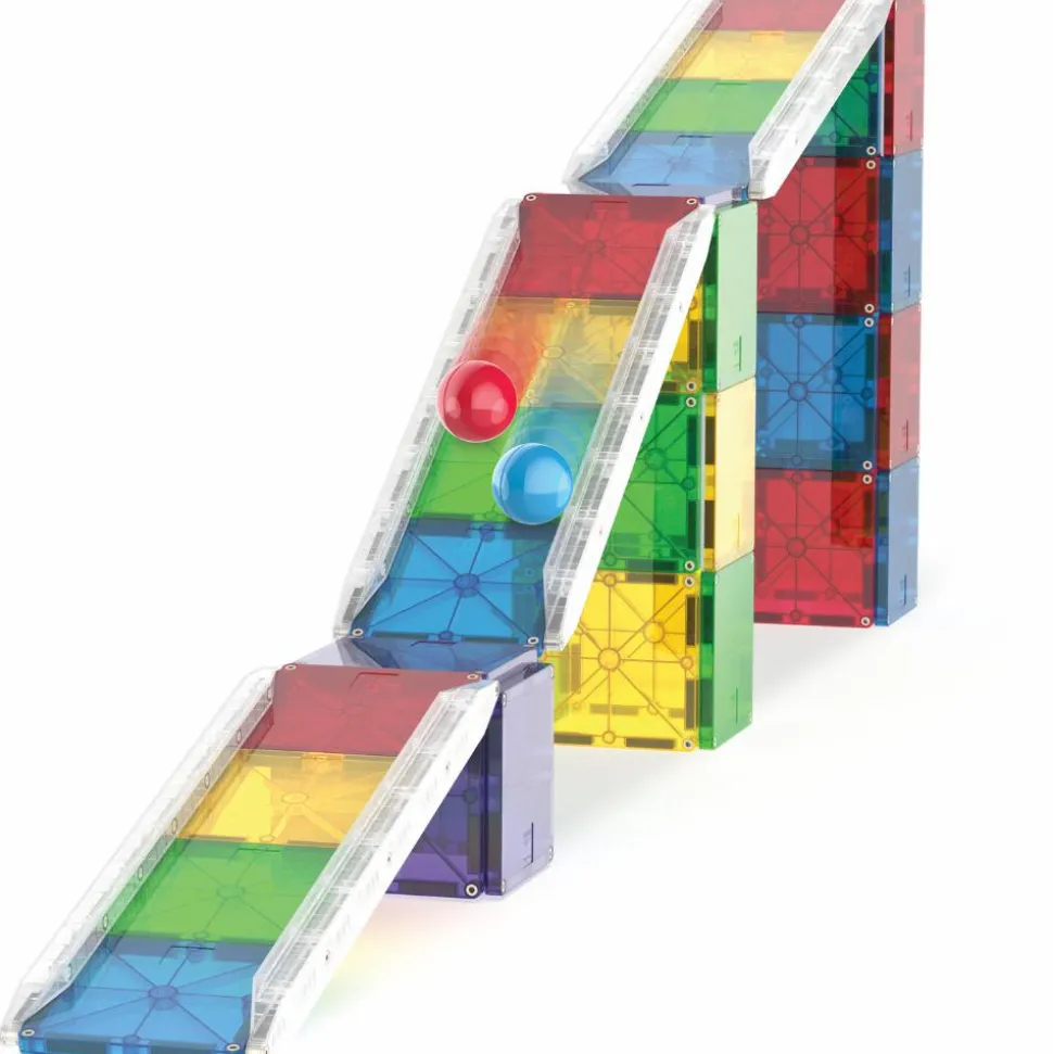 Magna-Tiles | Rail Racers Deluxe kuglebane, 90 stk