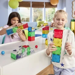 Magna-Tiles | Rail Racers Deluxe kuglebane, 90 stk