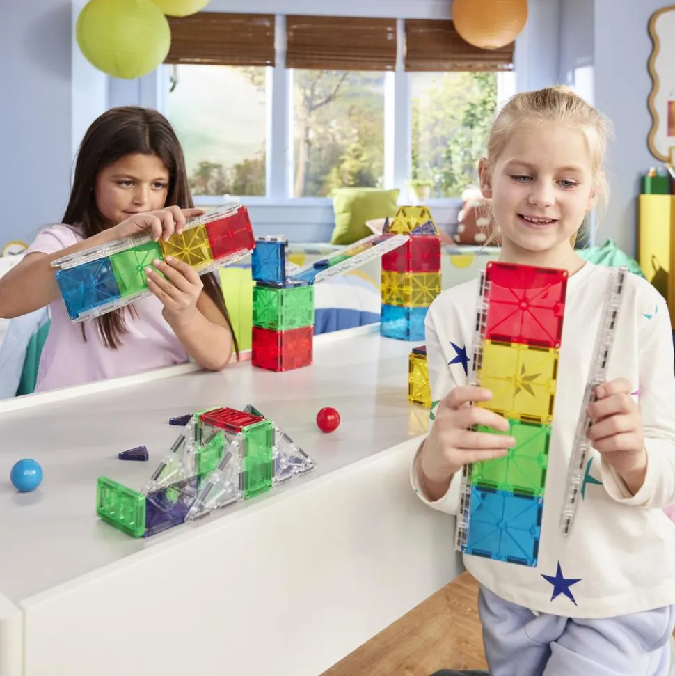 Magna-Tiles | Rail Racers Deluxe kuglebane, 90 stk