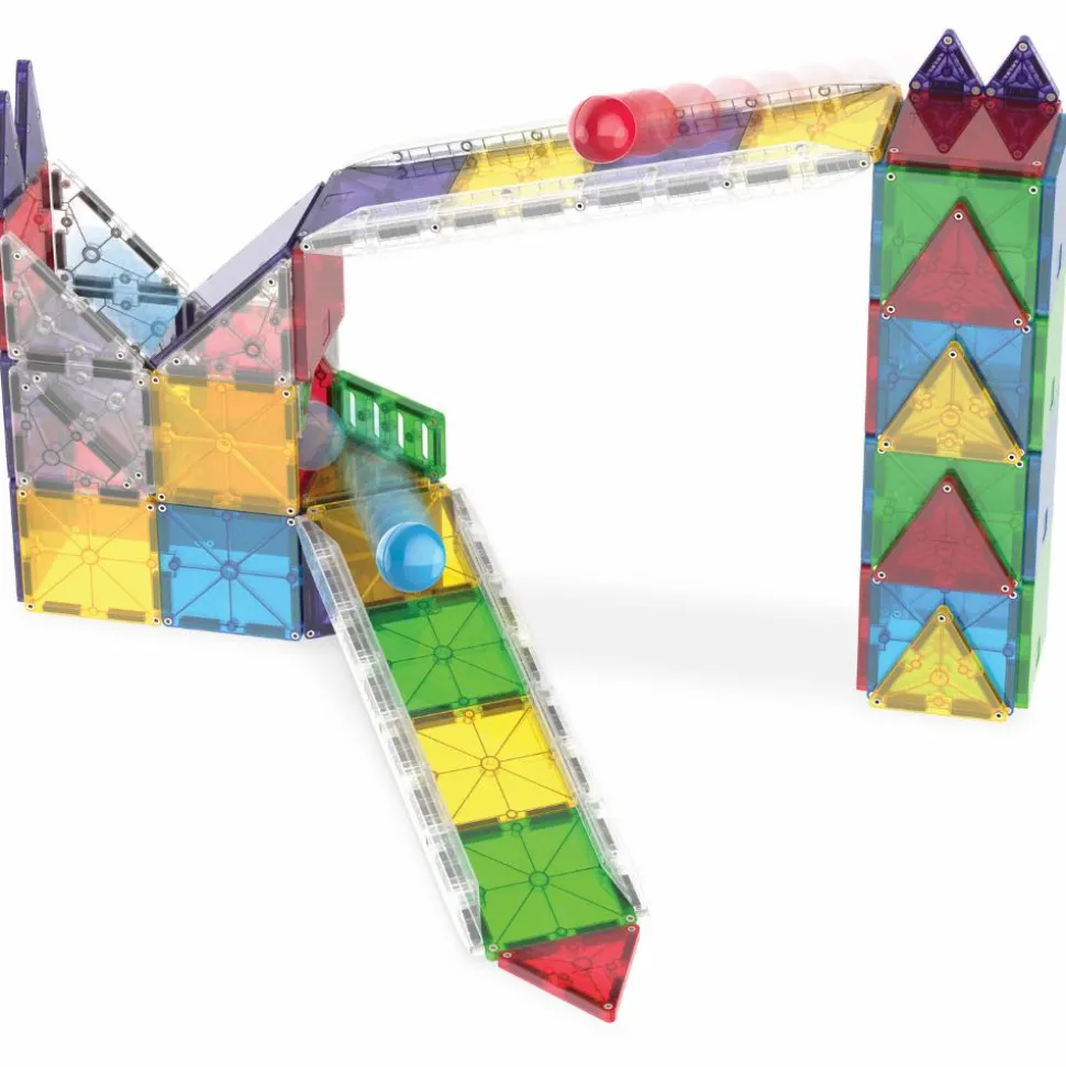 Magna-Tiles | Rail Racers Deluxe kuglebane, 90 stk