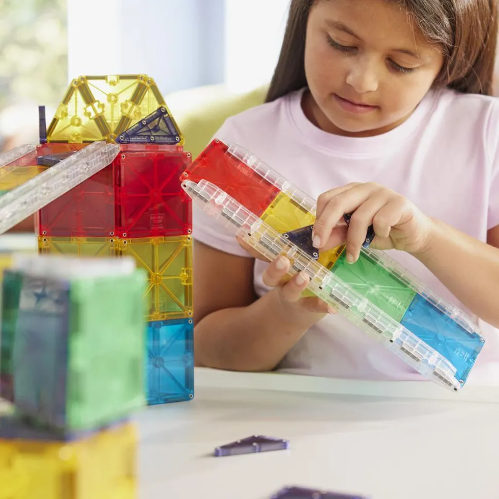 Magna-Tiles | Rail Racers Deluxe kuglebane, 90 stk