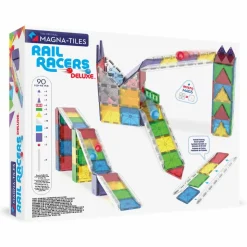 Magna-Tiles | Rail Racers Deluxe kuglebane, 90 stk