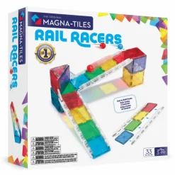 Magna-Tiles | Rail Racers kuglebane, 33 stk