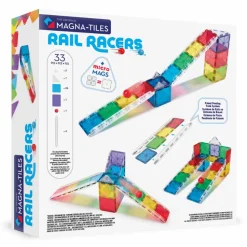 Magna-Tiles | Rail Racers kuglebane, 33 stk
