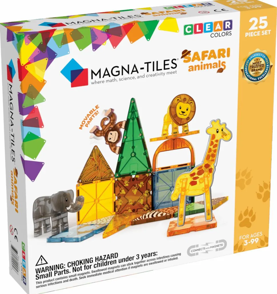 Magna-Tiles | Safaridyr, 25 stk