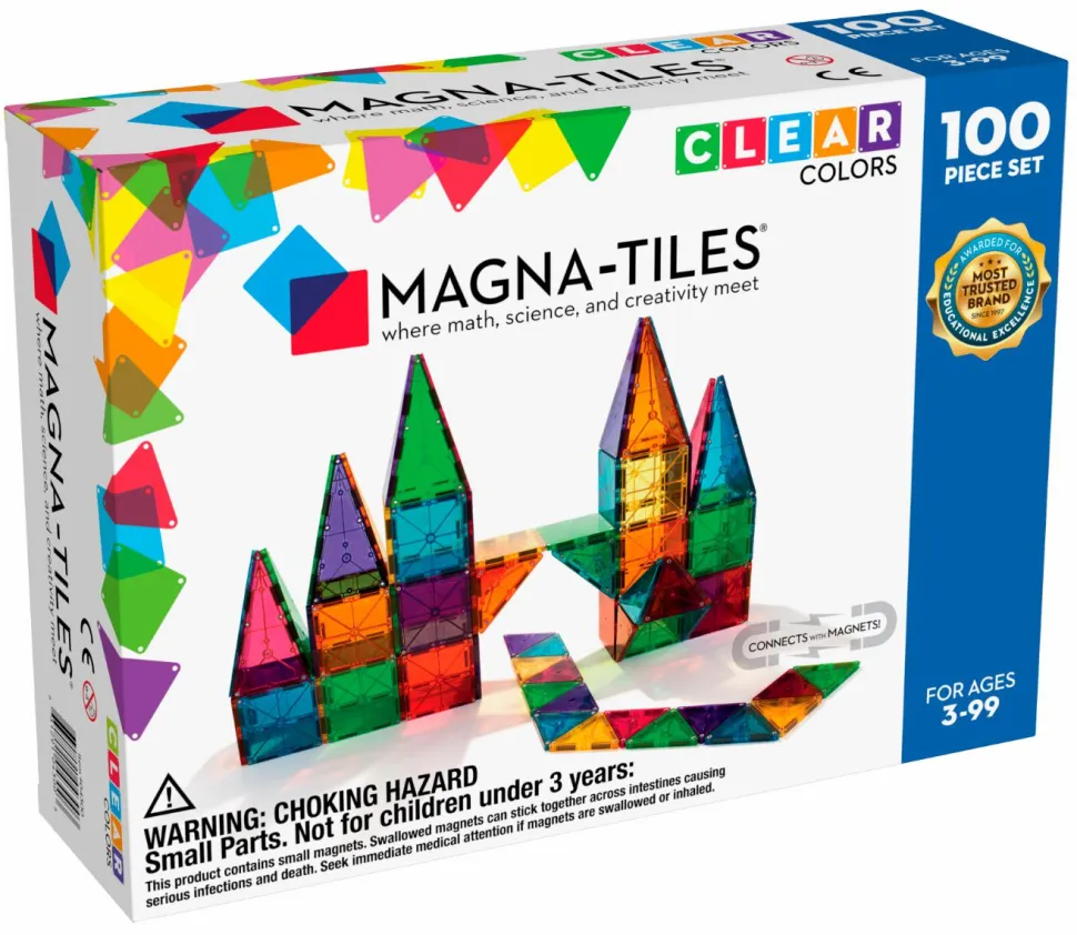 Magna-Tiles | Transparent 100 stk.