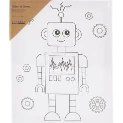 Malerlærred 24 x 30 cm - Robot