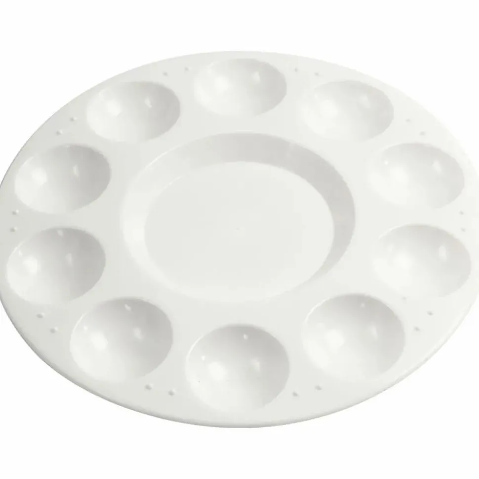 Malerpalette i plast - Ø 17 cm