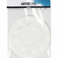 Malerpalette i plast - Ø 17 cm
