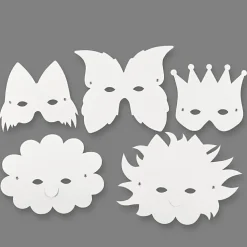 Masker i pap, 5 stk