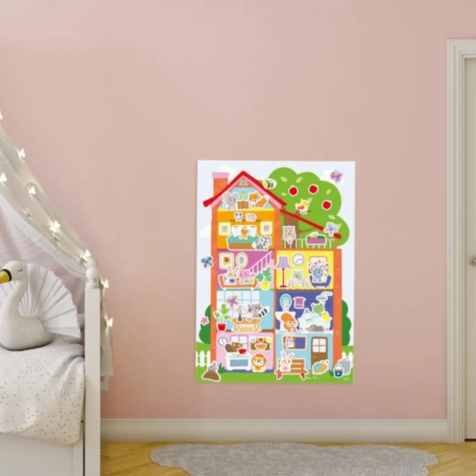 My First - Plakat med klistermærker - Mit hus
