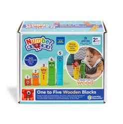 Numberblocks - Fem gode venner (af træ)