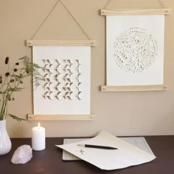 Papirkunst - Papercuts m. 3D-effekt, 2 stk
