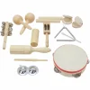 Percussionsæt med 11 instrumenter