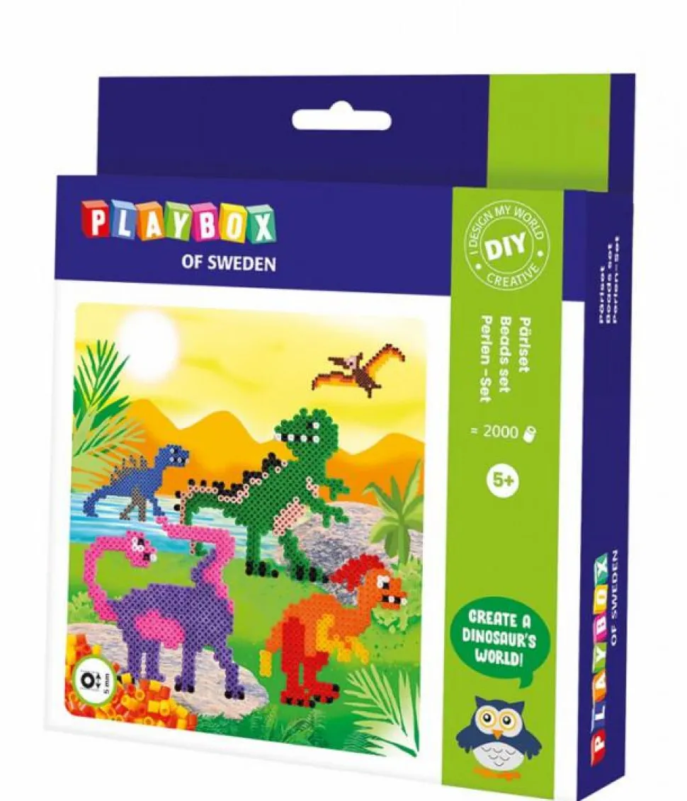 Perlesæt - Dinosaurer, 2.000 stk