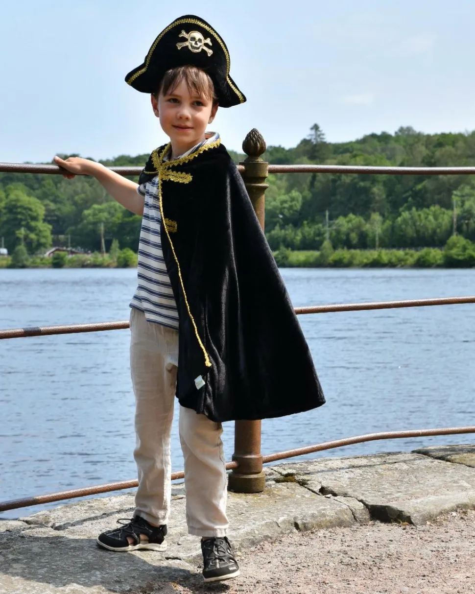 Piratkappe- og hat, str. 3-8 år