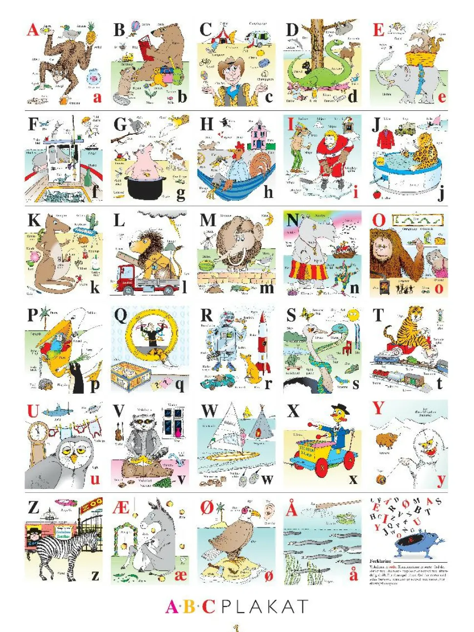 Plakat 60 x 80 cm. - ABC