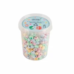 Plastperler - Pastel, 520 stk