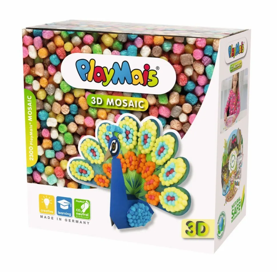 PlayMais 3D Mosaic - Påfugl, 2.300 stk