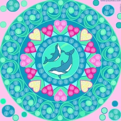 PlayMais Mosaic Trendy - Mandala, 3.000 stk